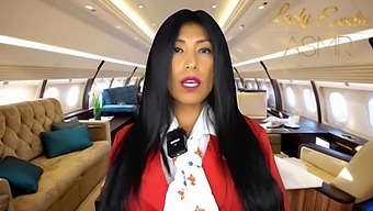 Get Your Fill Of Asmr And Sensual Handjob With A Horny Flight Attendant