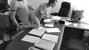 The Ceo Has Sex With His Petite Secretary At The Workplace And Records It Using A Concealed Camera