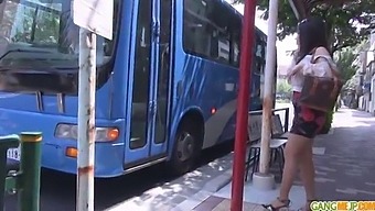 Chinatsu'S Public Orgy With Asian Teen And Creampie