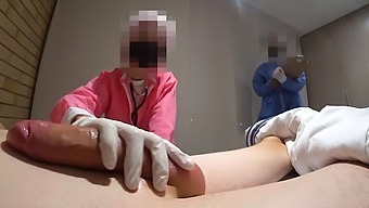 Doctor'S Visit Turns Into Naughty Nurse Handjob Session