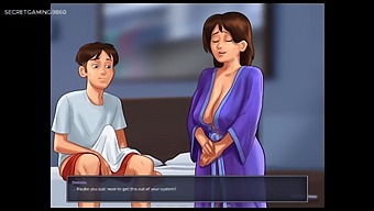 Summer Story - Naughty Son Caught Pleasuring Himself By Curvy Mature Stepmother