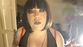 Tina Smua'S Smoking Fetish In A Cigarette Holder