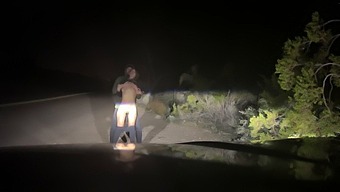 Intense Outdoor Sex! Hard Pounding On The Side Of The Highway