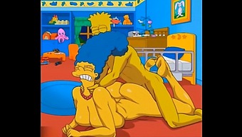 Marge, The Anal Housewife, Experiences Intense Pleasure As She Receives Hot Cum Inside Her Ass And Squirts In Various Directions. This Uncensored Hentai Video Features Mature Toons And Anime-Style Visuals.